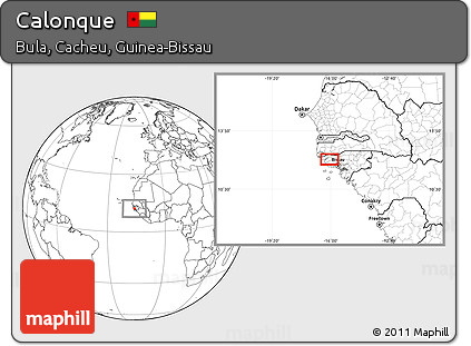 Blank Location Map of Calonque
