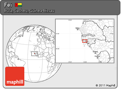 Blank Location Map of Fei