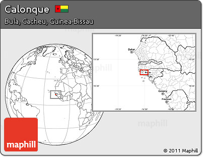 Blank Location Map of Calonque