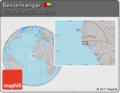 Gray Location Map of Bessensangar
