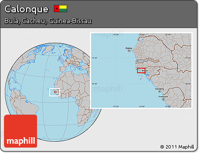 Gray Location Map of Calonque