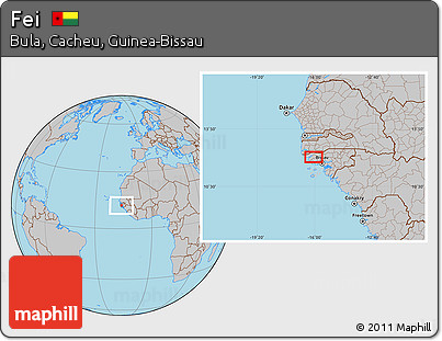 Gray Location Map of Fei