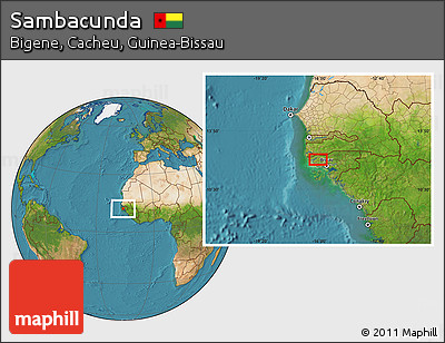 Satellite Location Map of Sambacunda