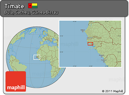 Savanna Style Location Map of Tímate