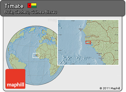 Savanna Style Location Map of Tímate, hill shading