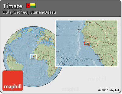 Savanna Style Location Map of Tímate, hill shading