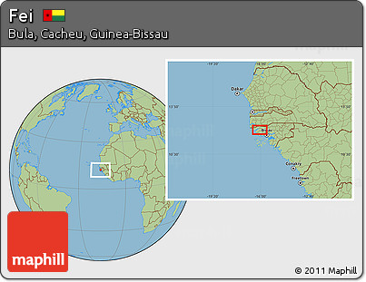 Savanna Style Location Map of Fei