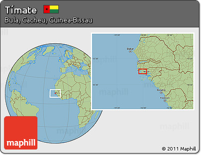 Savanna Style Location Map of Tímate