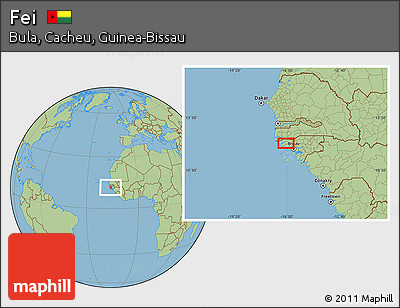 Savanna Style Location Map of Fei