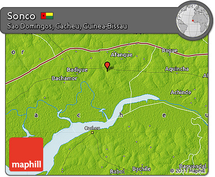 Physical Map of Sonco