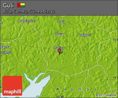 Physical Map of Guli