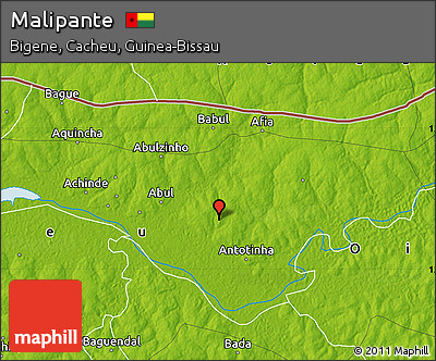 Physical Map of Malipante