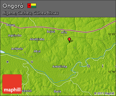 Physical Map of Ongoró
