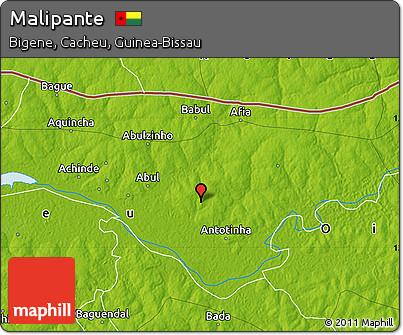 Physical Map of Malipante