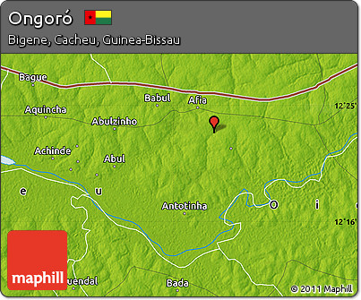 Physical Map of Ongoró