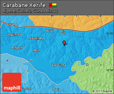 Political Map of Carabane Xerife