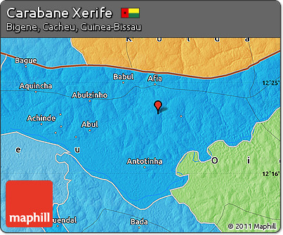 Political Map of Carabane Xerife