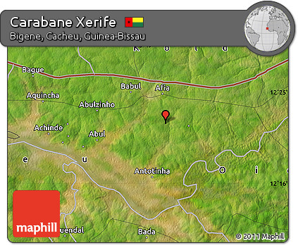 Satellite Map of Carabane Xerife