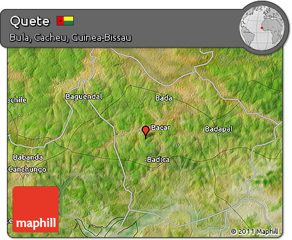 Satellite Map of Quete