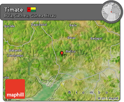 Satellite Map of Tímate