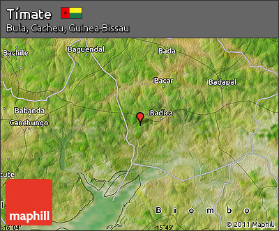Satellite Map of Tímate