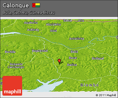 Physical Panoramic Map of Calonque