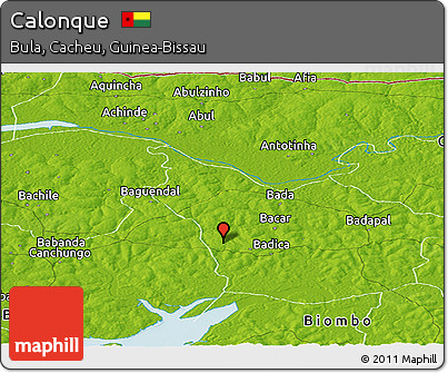 Physical Panoramic Map of Calonque