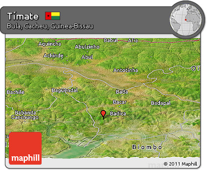 Satellite Panoramic Map of Tímate