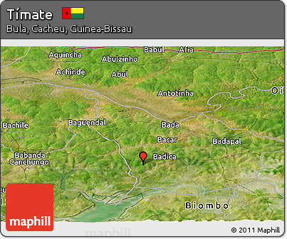 Satellite Panoramic Map of Tímate