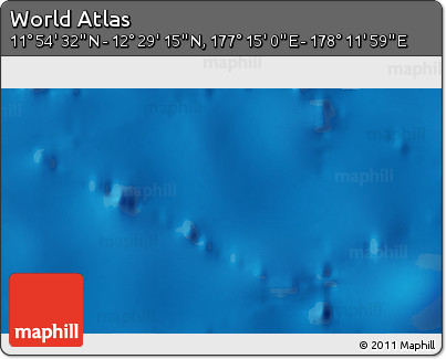 Physical 3D Map of the Area around 12° 11' 54" N, 177° 43' 29" E