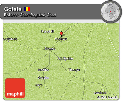 Physical 3D Map of Golala