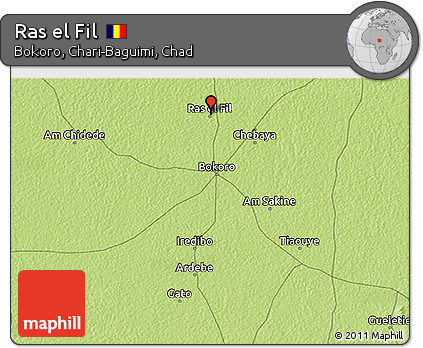 Physical 3D Map of Ras El Fil