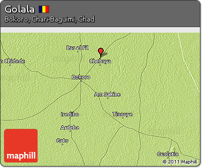 Physical 3D Map of Golala