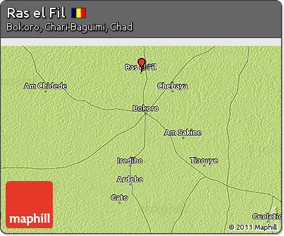 Physical 3D Map of Ras El Fil
