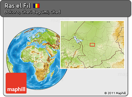 Physical Location Map of Ras El Fil