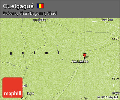 Physical Map of Ouelgagué