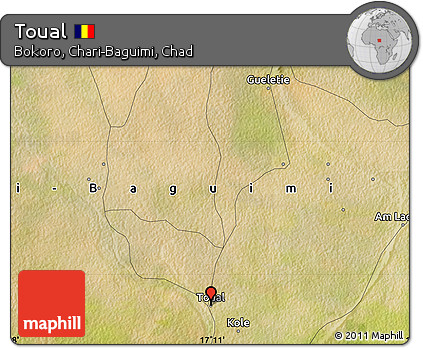Satellite Map of Toual