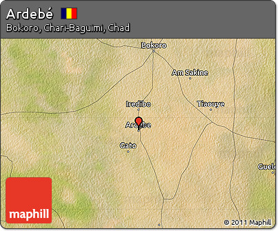 Satellite Map of Ardebé