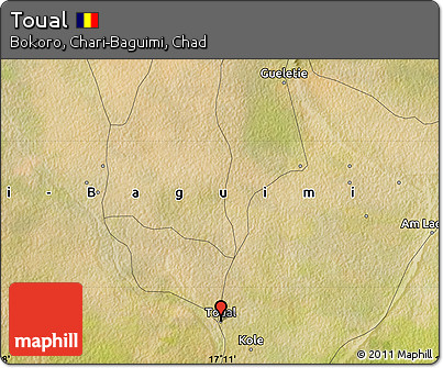 Satellite Map of Toual