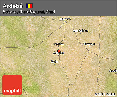 Satellite Map of Ardebé