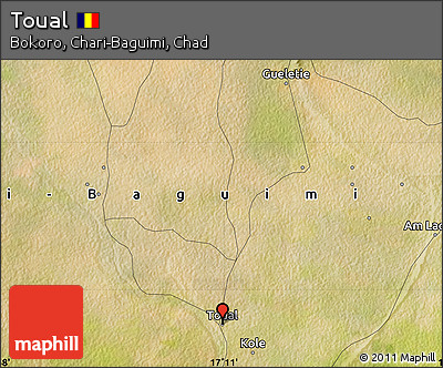 Satellite Map of Toual