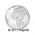 Outline Map of the Area around 12° 11' 54" N, 17° 4' 30" E, rectangular outline