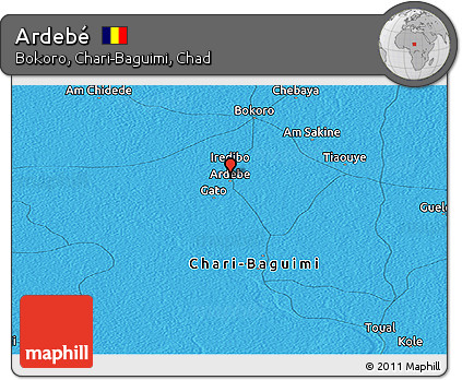 Political Panoramic Map of Ardebé