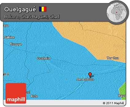 Political Panoramic Map of Ouelgagué