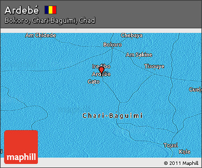 Political Panoramic Map of Ardebé