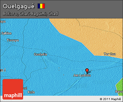 Political Panoramic Map of Ouelgagué