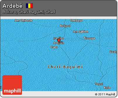 Political Panoramic Map of Ardebé