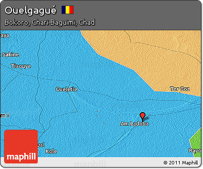 Political Panoramic Map of Ouelgagué
