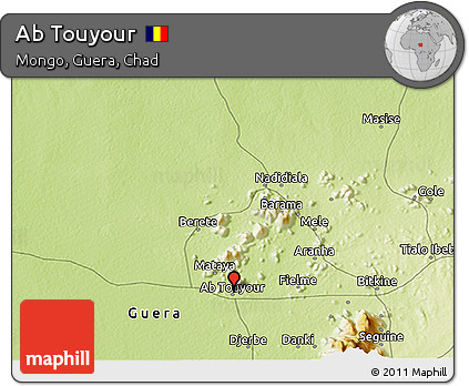 Physical 3D Map of Ab Touyour