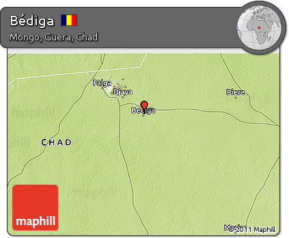 Physical 3D Map of Bédiga
